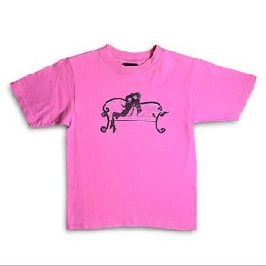 Anna Sui pink graphic baby tee